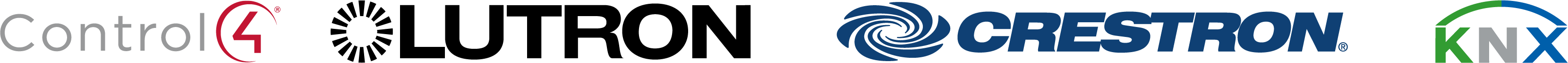 Control4, Lutron, Crestron, KNX — certified partner brands