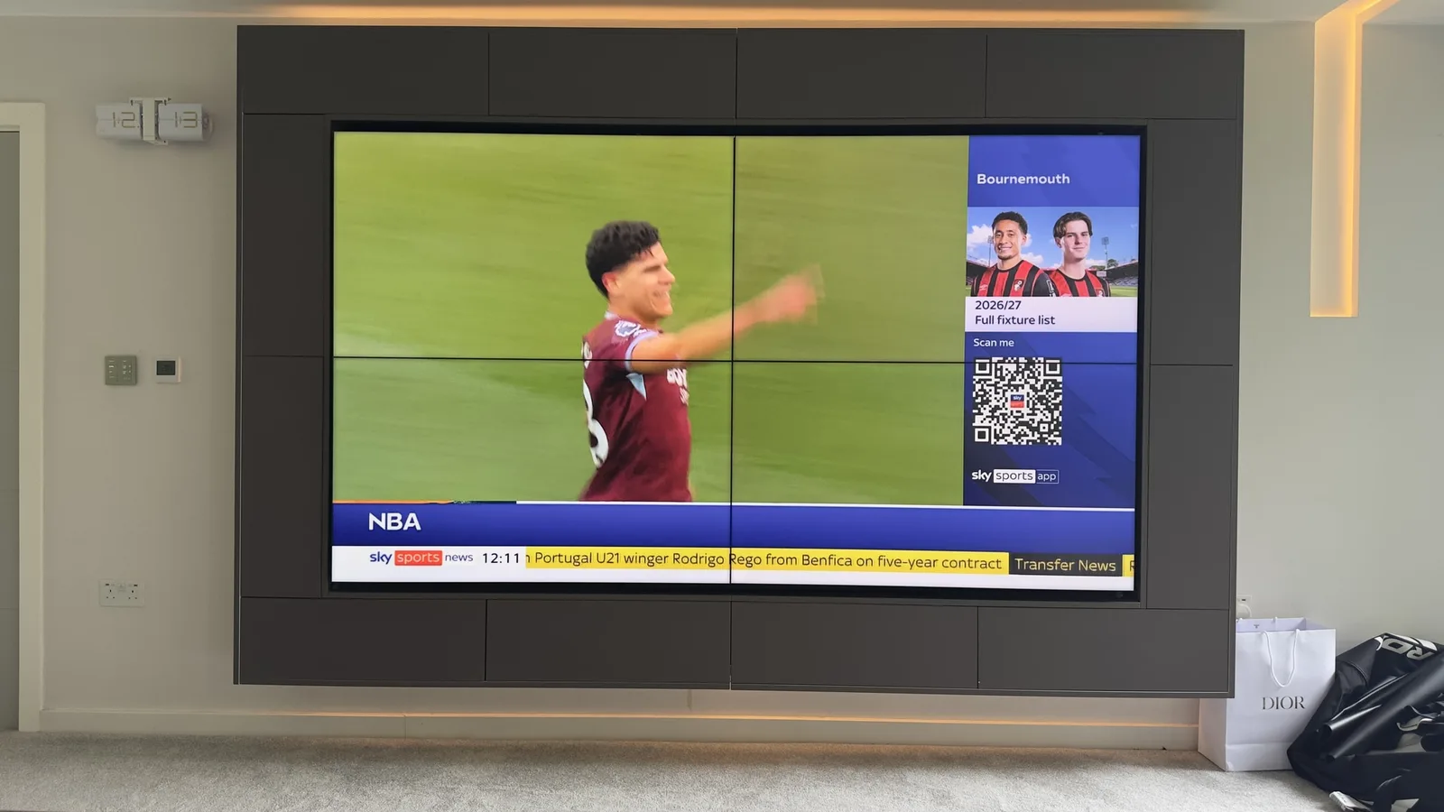 2×2 Video Wall — Four Screens, One Canvas · United Kingdom · MK Iconic Solutions luxury smart living installation