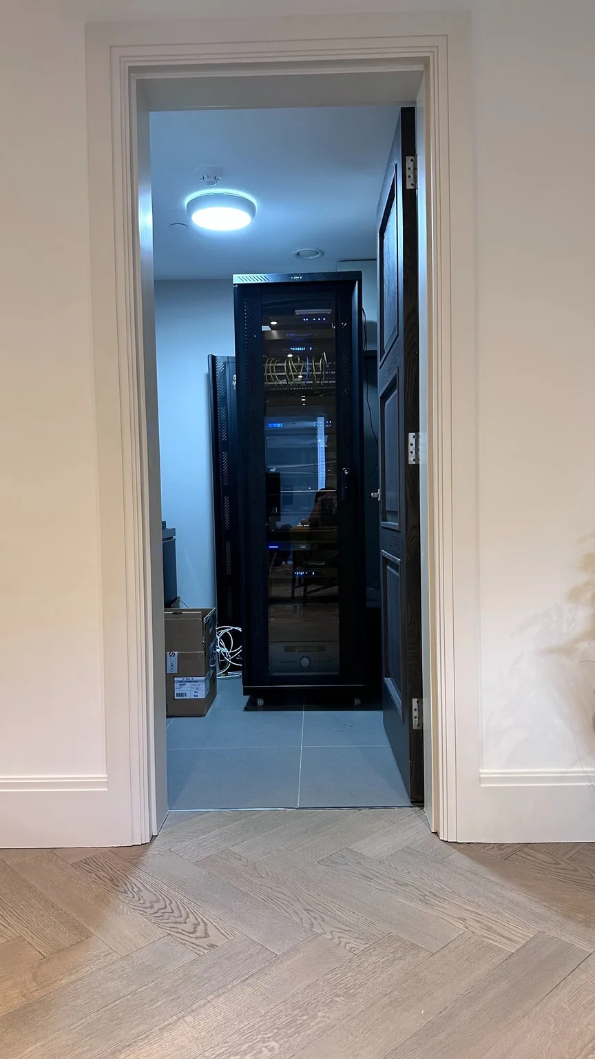 Whole-Home AV — detail 1 · AV Distribution + Central Rack · MK Iconic Solutions