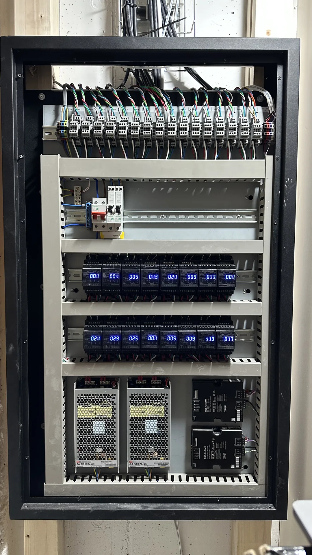 DMX LED Lighting via Lutron — detail 2 · DMX Colour Control + Lutron Integration · MK Iconic Solutions