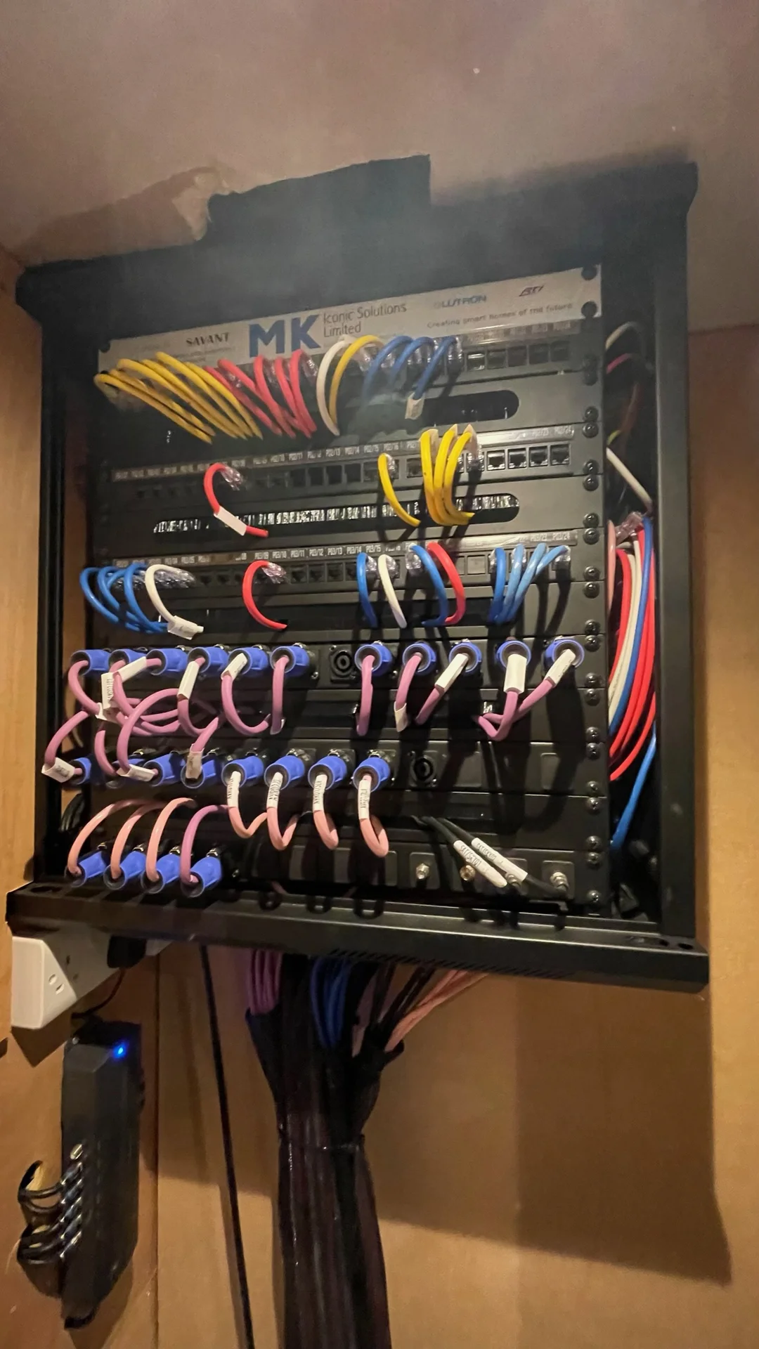 Essex Whole-Home Automation — detail 1 · Whole-Home Automation + Structured Cabling · MK Iconic Solutions
