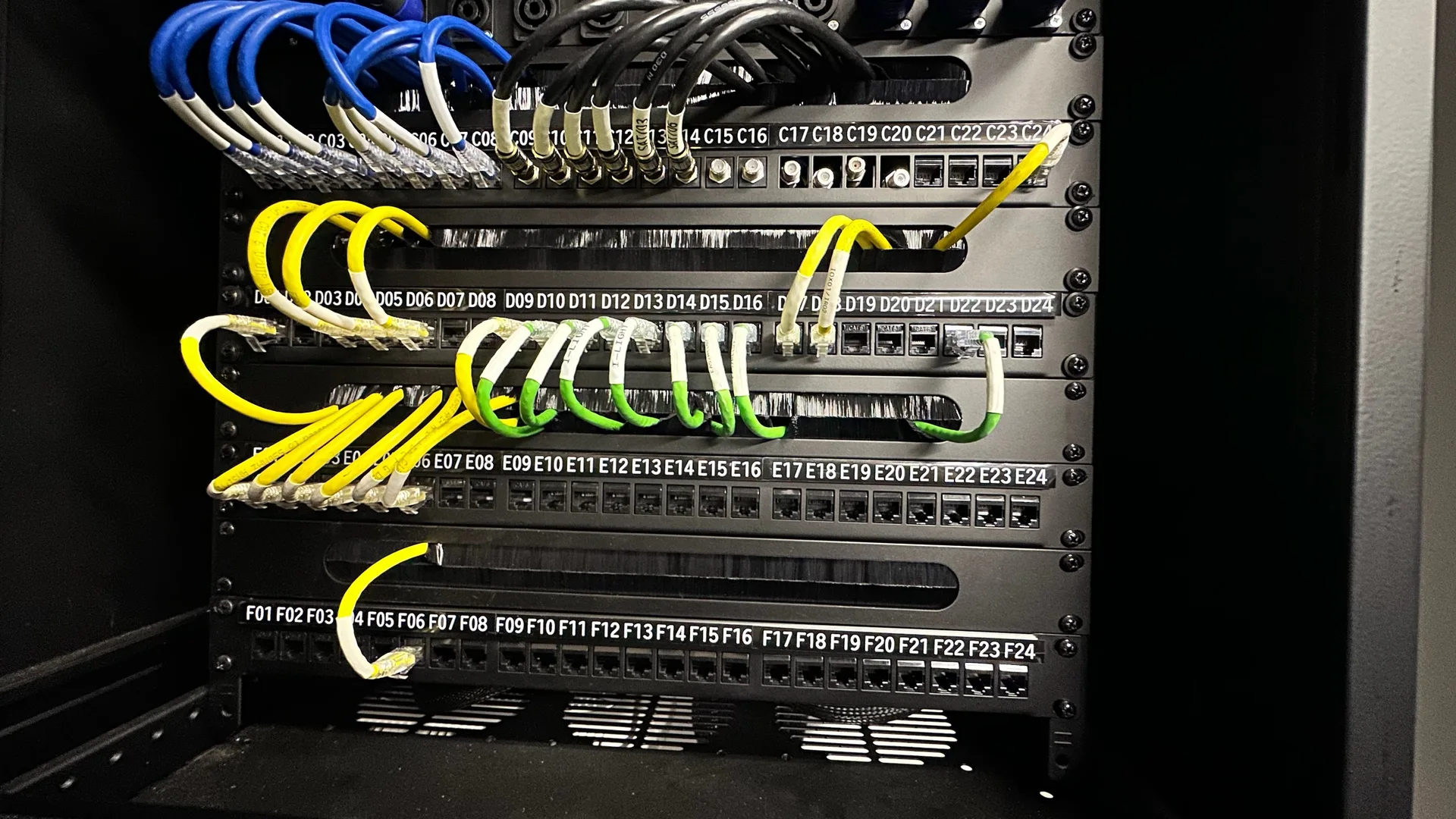 London Control4 Upgrade & Rebuild — detail 2 · Control4 Upgrade + Full Rack Rebuild · MK Iconic Solutions